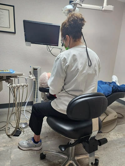 Parkview Family Dentistry patient receiving cosmetic dental care