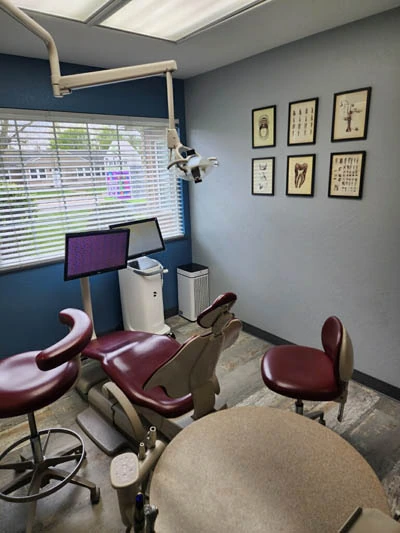dental exam room at Parkview Family Dentistry